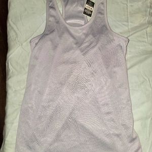 Women's silver workout tank top